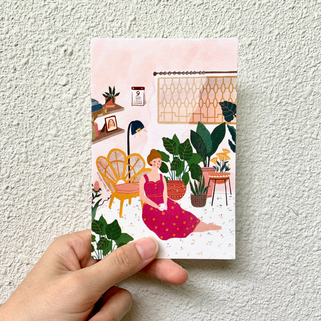 Postcard - Home With My Plants