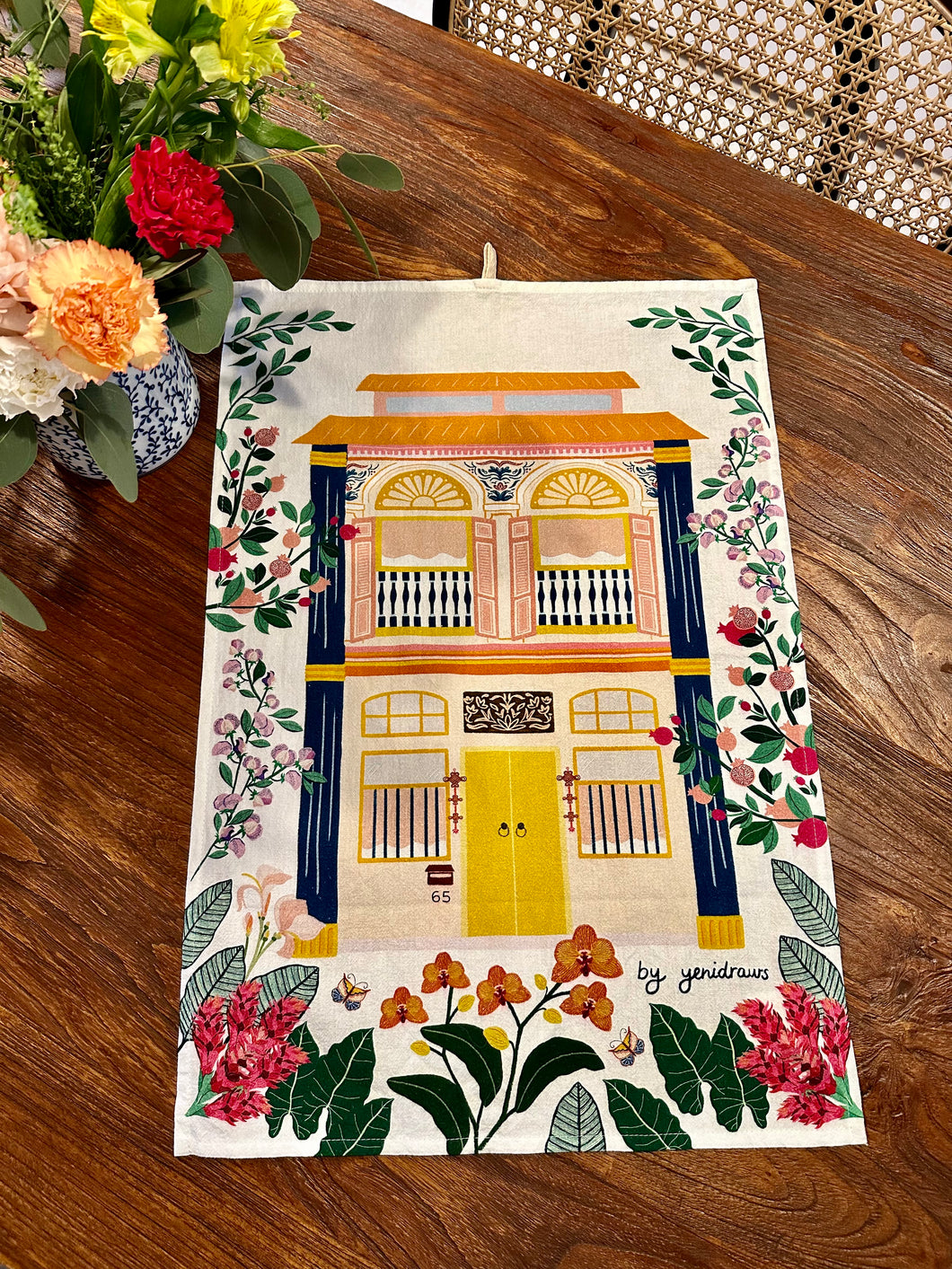 Tea Towel - The Shophouse Yellow