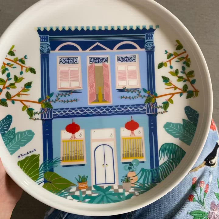 Ceramic Plate - The Shophouse