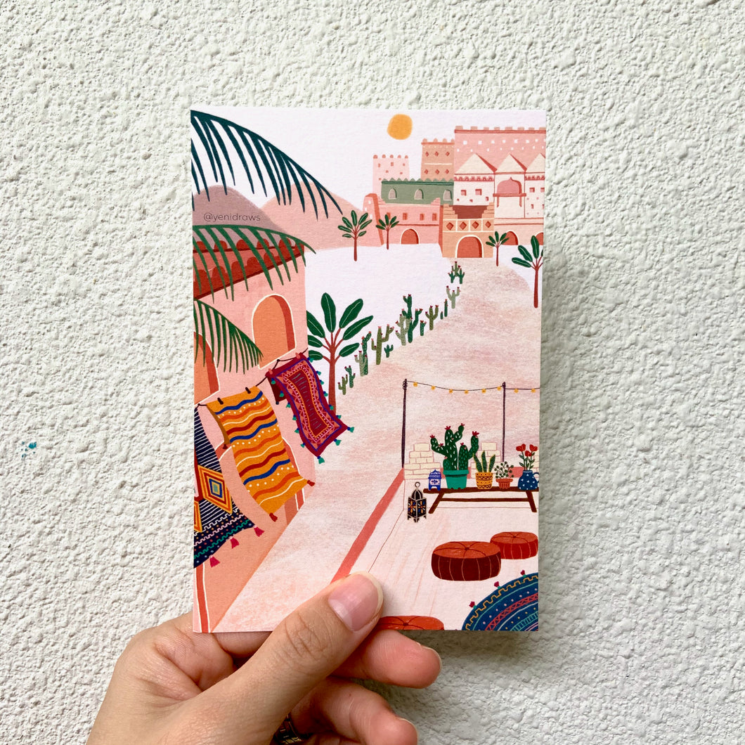 Postcard - Morocco - A Walk in the City