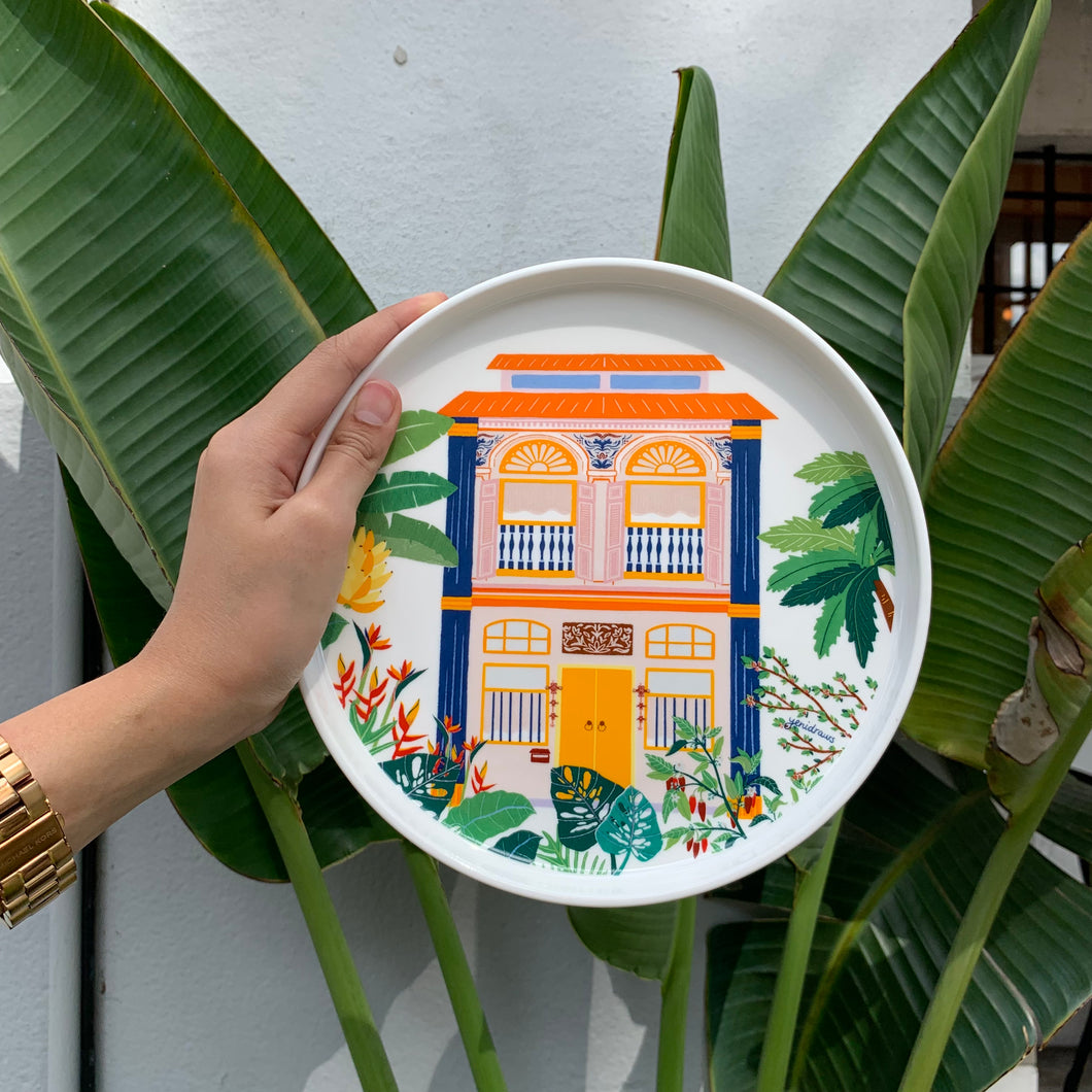 Ceramic Plate - The Shophouse Yellow